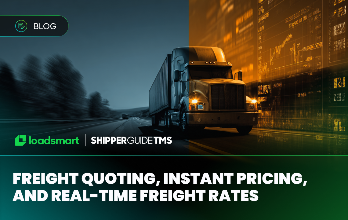 freight quoting, instant pricing, real time freight rates